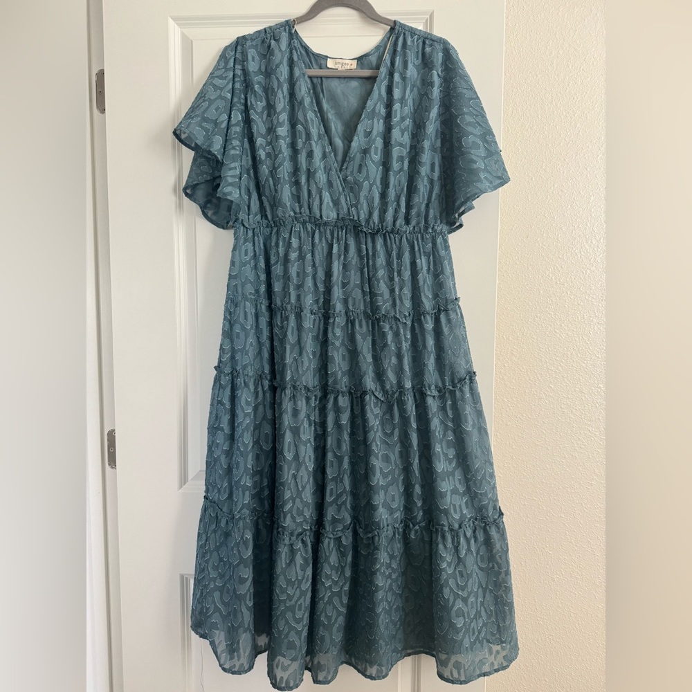 Tiered Cheetah Print Dress
